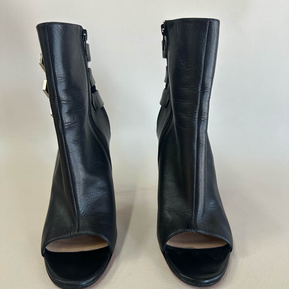 Christian Louboutin Black Leather/Suede Triboclou Ankle Boots